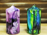 Ben Franklin Crafts and Frame Shop Ink Dyed Candle